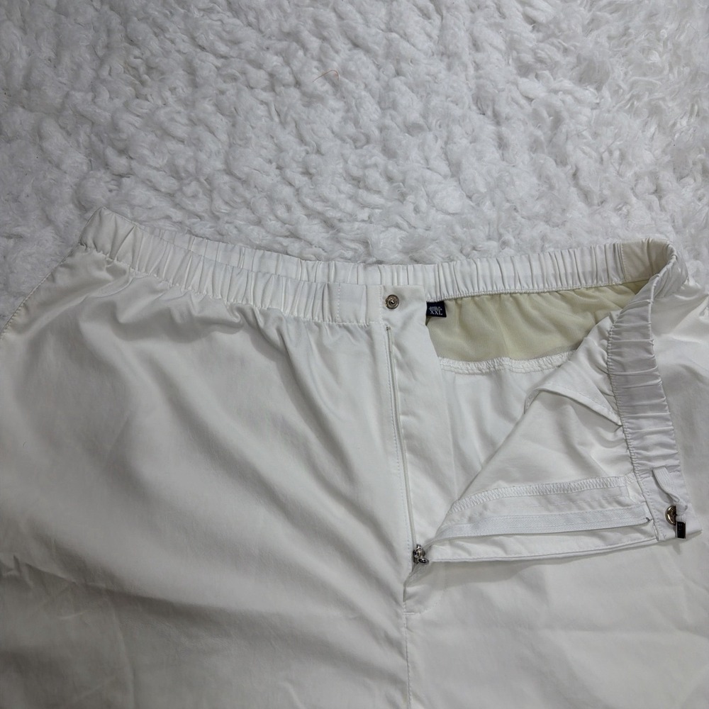 Vintage Polo Ralph Lauren Track Shorts Men's XXL White Ivory Summer Classic 90's